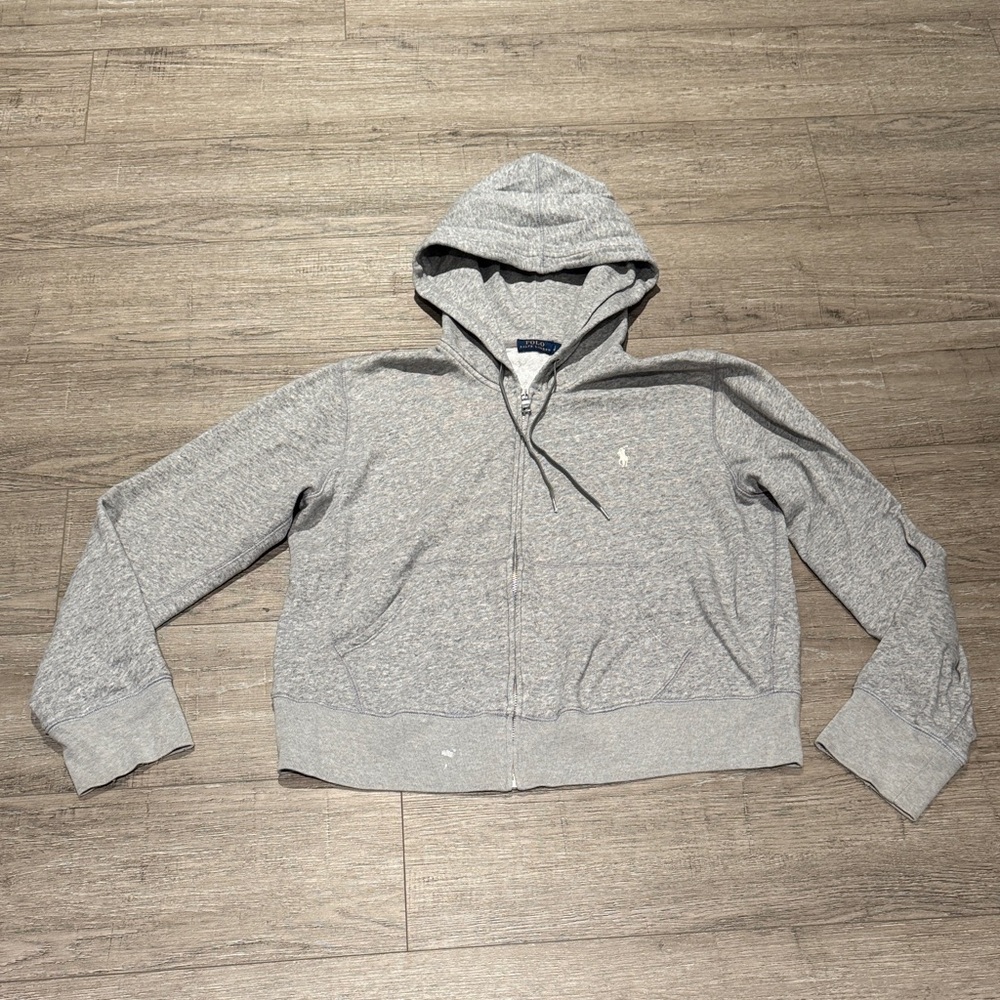 Polo by Ralph Lauren Heather Gray Full-Zip Hoodie